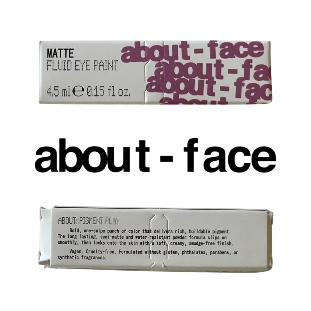 About-Face Matte Fluid Eye Paint • Pigment Saturated Eye Color • NIB